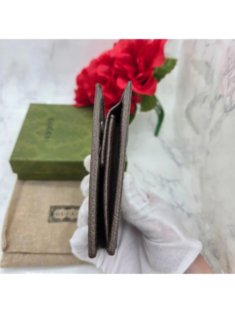 Gucci Bifold Wallet Anniversary Brown